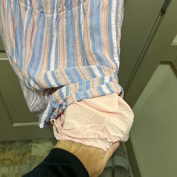 Adorable PAIGE Pastel Striped Romper Large - Picture 3 of 7